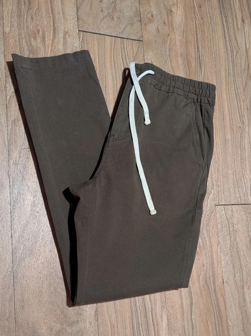 J. Crew Men's Chinos with Drawstring - Dark Brown